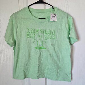 American Eagle Cropped T-shirt Size M NEW